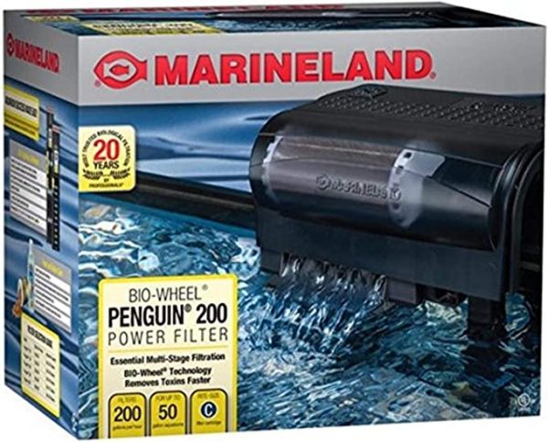 Marineland Penguin Bio Wheel Power Filter - Penguin 200B - 200GPH (50 Gallon Tank)